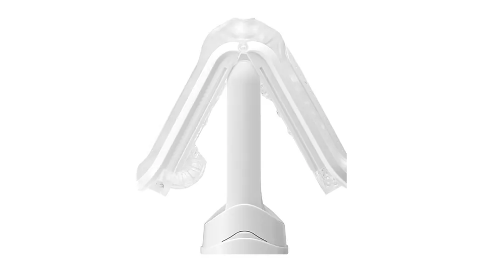 TENGA Flip Zero: ervaring: geopend, met de transparante insert