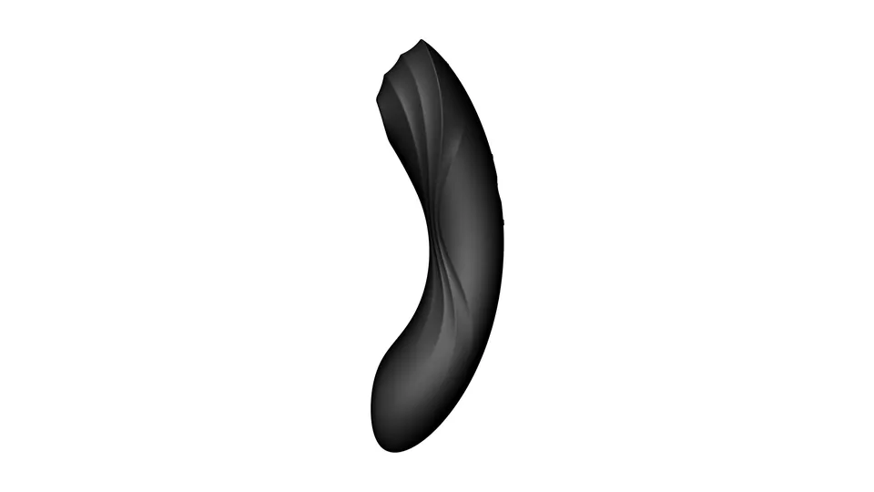 Vergelijking luchtdrukvibrators: Satisfyer Curvy Trinity 4 in zwart, van opzij