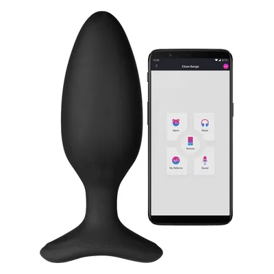 Vergelijking buttplug: Lovense Hush 2 (medium) op witte achtergrond