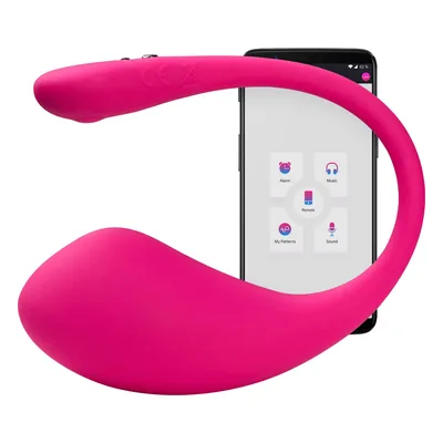 Vergelijking van vibrators: Lovense Lush 3 op witte achtergrond