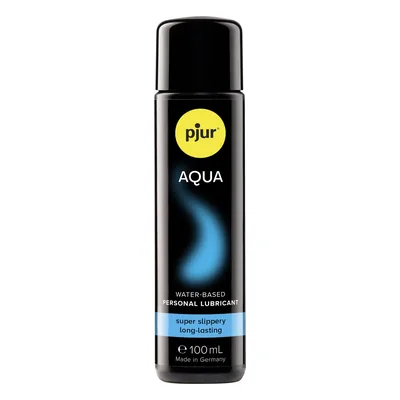 Vergelijking glijmiddel: pjur Aqua glijmiddel op waterbasis 100 ml op witte achtergrond
