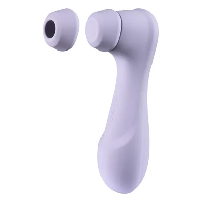 Vergelijking van luchtdrukvibrators: Satisfyer Pro 2 Generation 3 Liquid Air op witte achtergrond