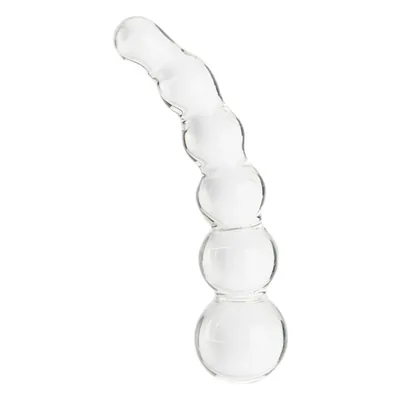 Vergelijking dildo's: Sinful Groove glazen dildo 16 cm op witte achtergrond