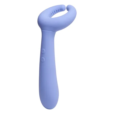 Vergelijking van vibrators: Sinful Unlimited Pleasure koppelvibrator op witte achtergrond