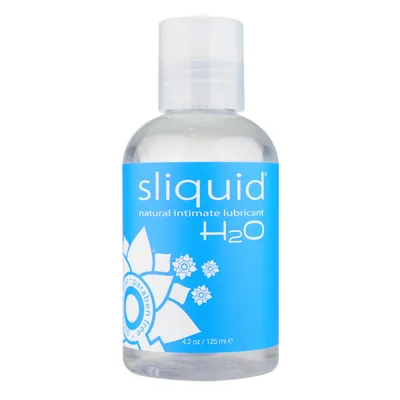 Vergelijking glijmiddel: Sliquid H2O glijmiddel op waterbasis 125 ml op witte achtergrond